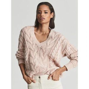 NWOT REISS Esme Cable Knit Jumper